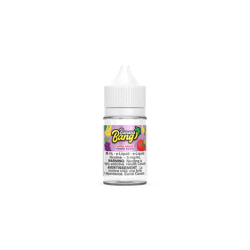 Banana Bang Apple Grape E-Liquid – Banana, apple, and grape E-Liquid, 30mL bottle with 3mg nicotine