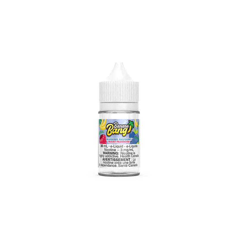 Banana Bang Blueberry Raspberry E-Liquid – Banana, blueberry, and raspberry E-Liquid, 30mL bottle with 3mg nicotine