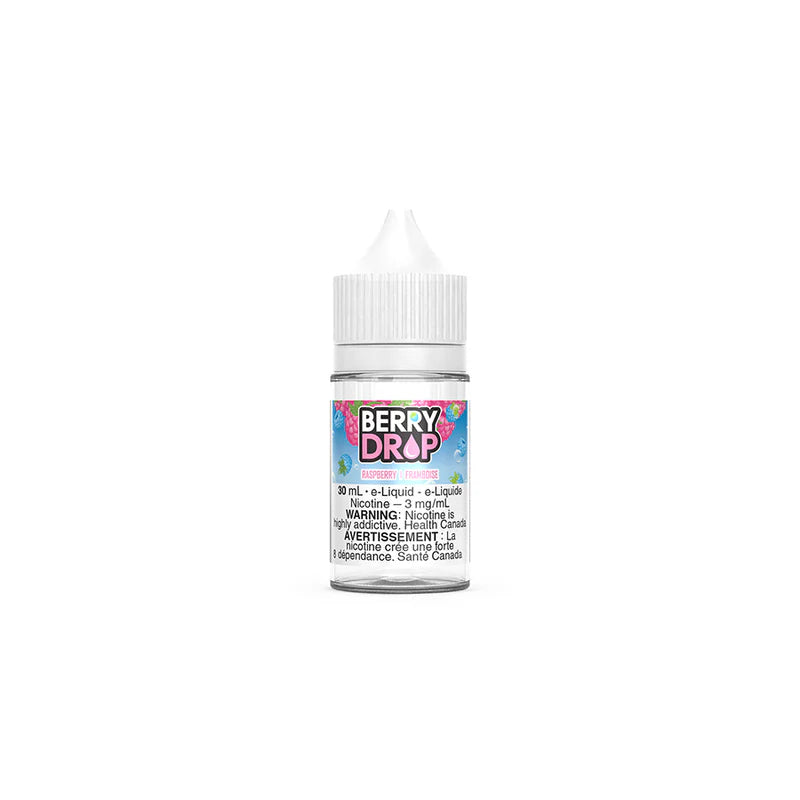Berry Drop Raspberry E-Liquid – Blue raspberry and raspberry E-Liquid, 30mL bottle with 3mg nicotine