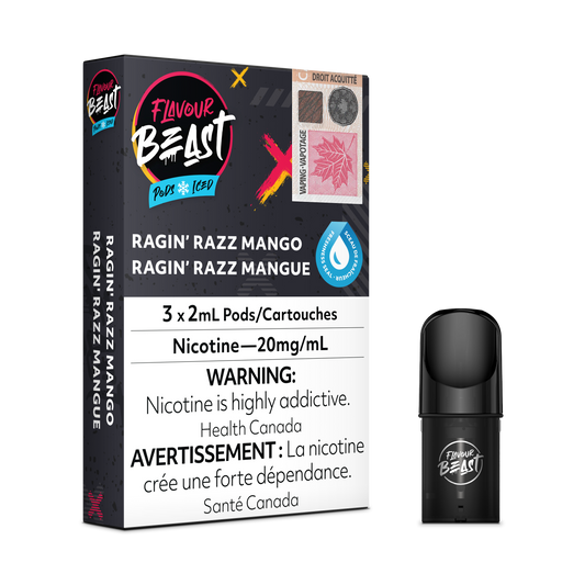 Ragin Razz Mango Iced by Flavour Beast Pods