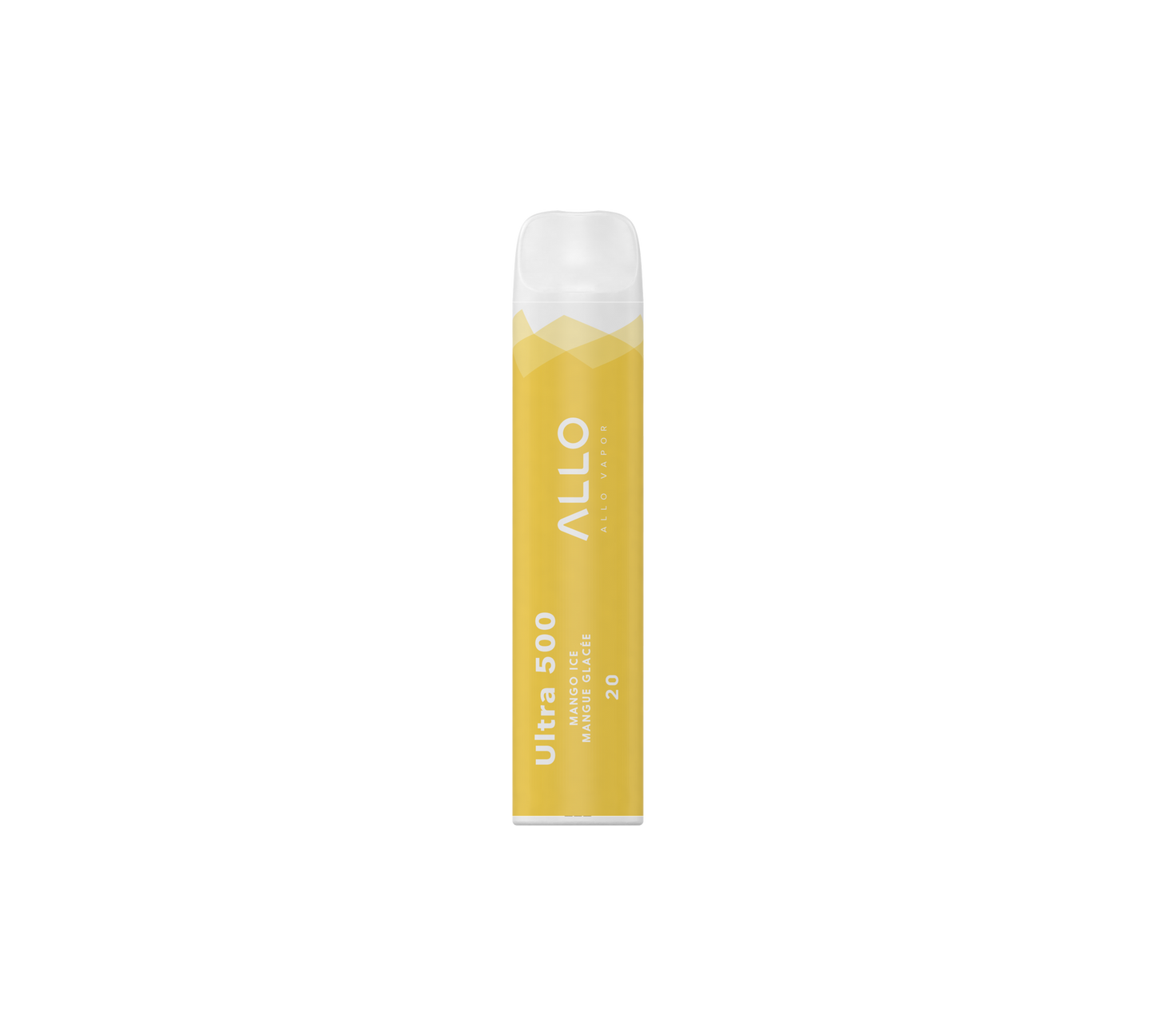 Allo 500 Disposable – Mango Ice, tropical mango flavour chilled with a frosty exhale, 20mg nicotine strength, up to 500 puffs