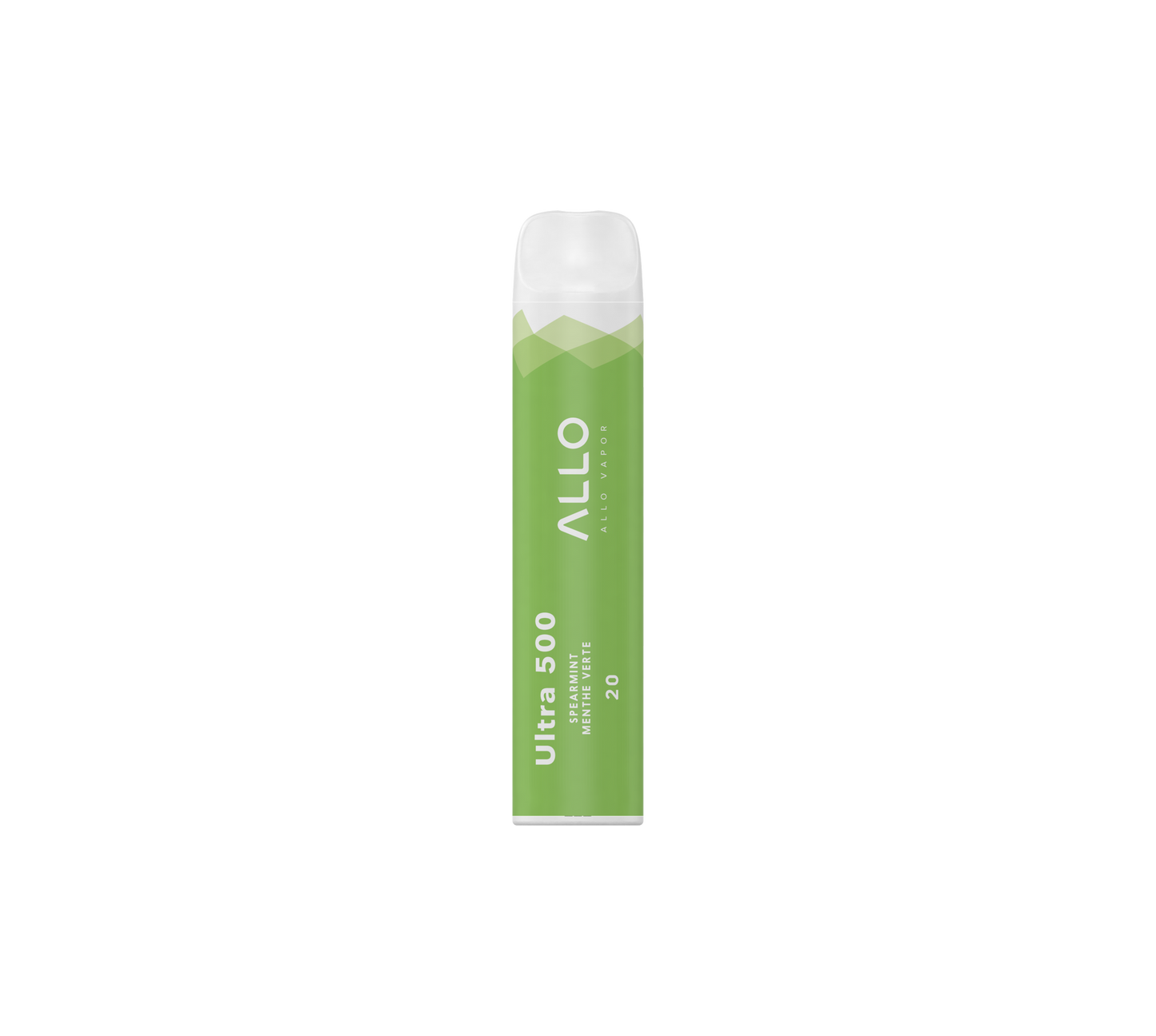 Allo 500 Disposable – Spearmint, cool and crisp spearmint flavour, 20mg nicotine strength, up to 500 puffs