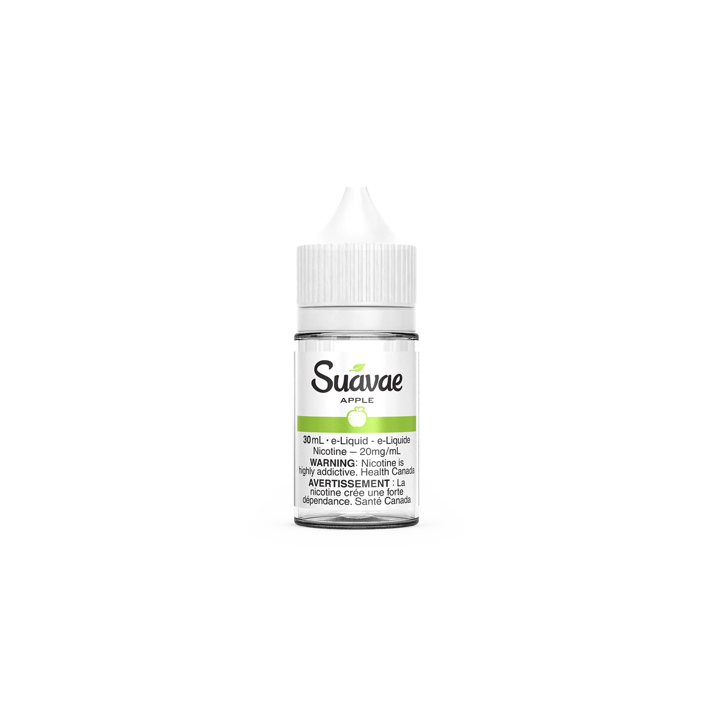 Suavae Apple Nic Salts – 30mL E-Liquid with 20mg nicotine for pod vapes and refillable devices