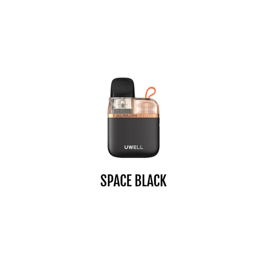 Uwell Caliburn G3 Lite KOKO Pod Kit – Space Black, compact 25W pod vape with 1200mAh battery and Pro-FOCS flavour technology in a sleek black finish