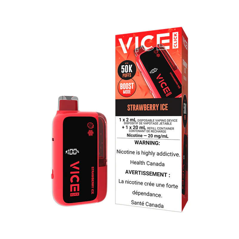 VICE CLICK DISPOSABLE 50K - STRAWBERRY ICE