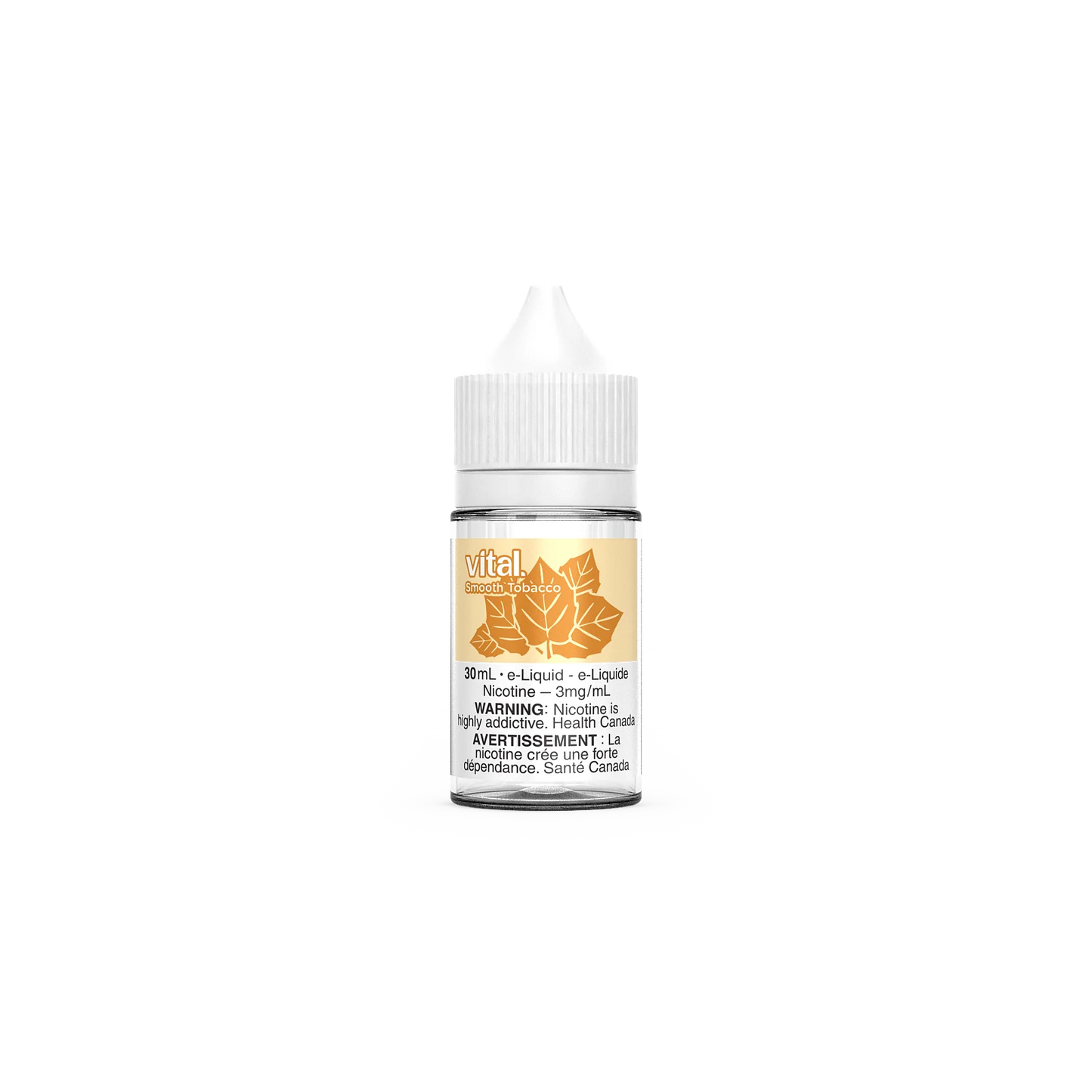 Vital Smooth Tobacco E-Liquid – 30mL bottle with 3mg nicotine for refillable vape devices