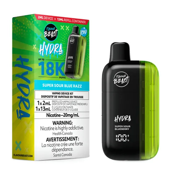 FLAVOUR BEAST HYDRA 18K - SUPER SOUR BLUE RAZZ