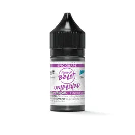 Flavour Beast Unleashed E-Liquid – Grape, bold and juicy grape flavour, 30mL bottle with 20mg/mL nicotine salt