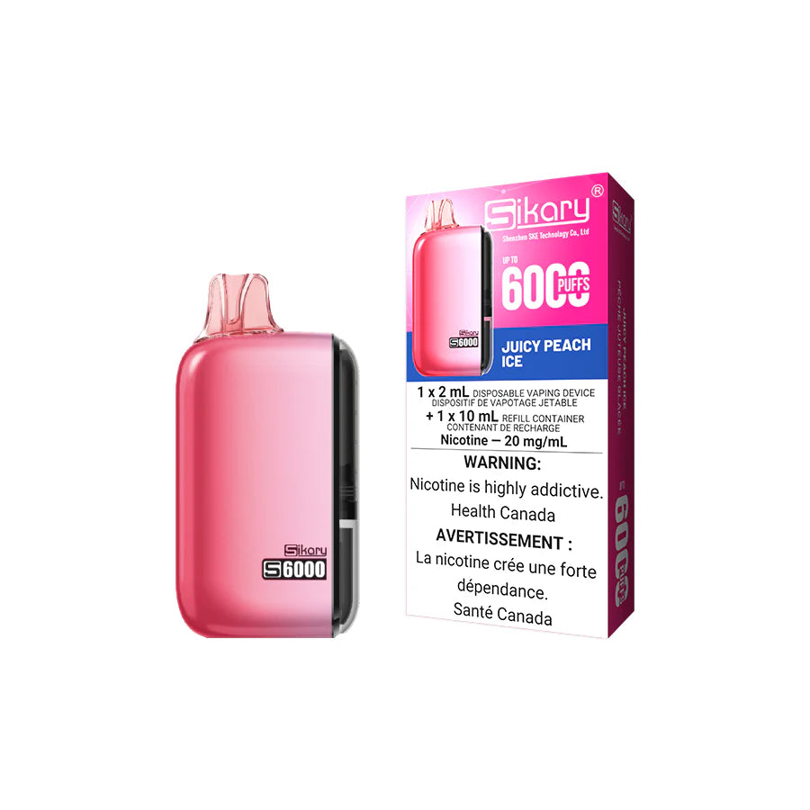SIKARY S6000 DISPOSABLE - JUICY PEACH ICE