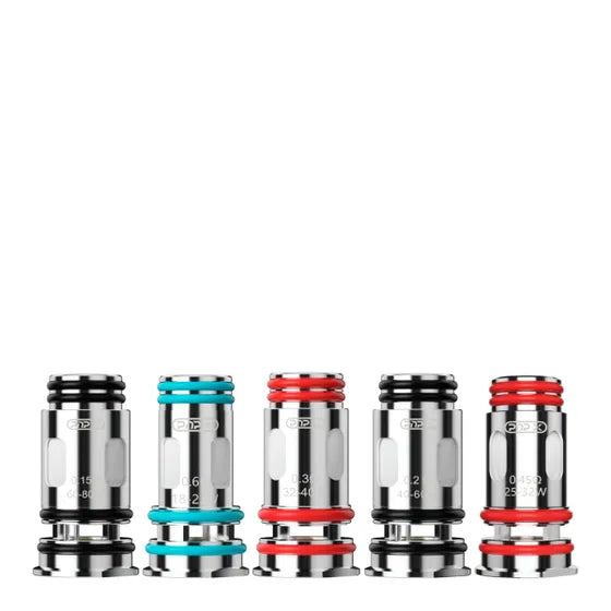 Voopoo PnP X Replacement Coils – 5-Pack, mesh coils with resistances from 0.15Ω to 1.0Ω, supporting MTL, RDL, and DTL vaping styles, featuring 4-layer leakproof design and thermo-stable cotton for extended coil lifespan