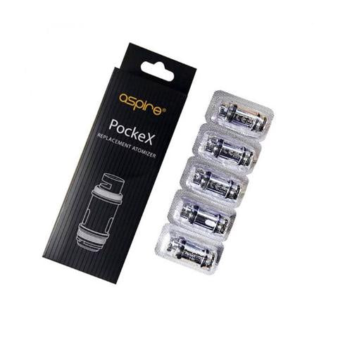 Aspire PockeX Coils – 0.6Ω stainless steel U-Tech coils designed for Aspire PockeX AIO kits, ideal for mouth-to-lung and restricted direct-lung vaping