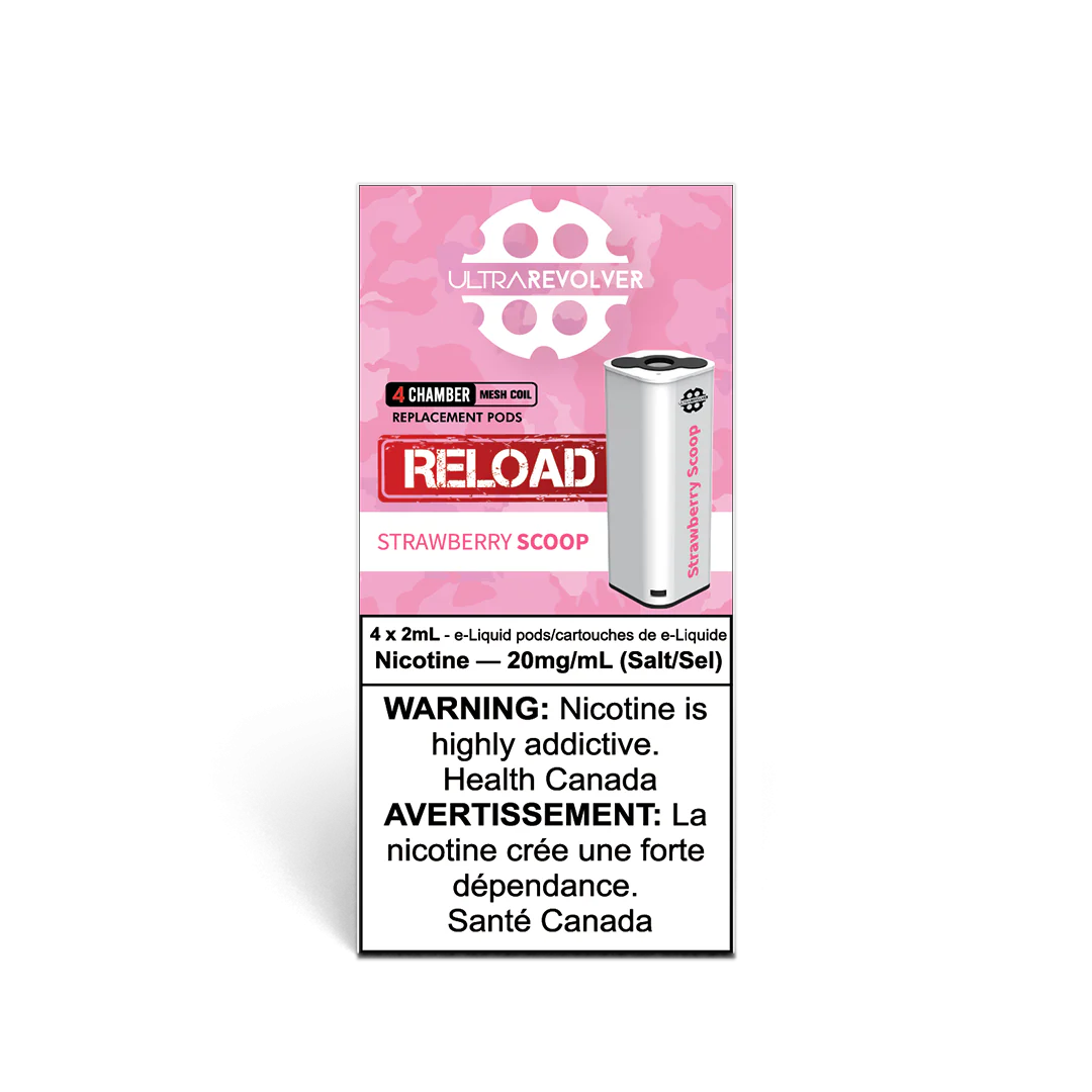 ULTRA REVOLVER - STRAWBERRY SCOOP RELOAD PODS