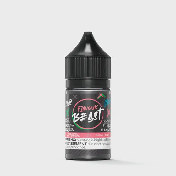 Flavour Beast E-Liquid – Weekend Watermelon, juicy and sweet watermelon flavour, 30mL bottle with 20mg/mL nicotine salt