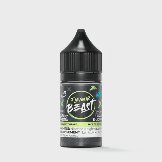 Flavour Beast E-Liquid – Wild White Grape, juicy and bold white grape flavour, 30mL bottle with 20mg/mL nicotine salt