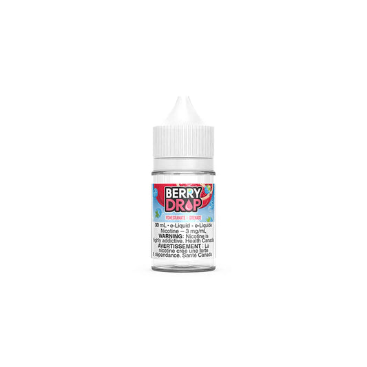Berry Drop Pomegranate E-Liquid – Blue raspberry and pomegranate E-Liquid, 30mL bottle with 3mg nicotine
