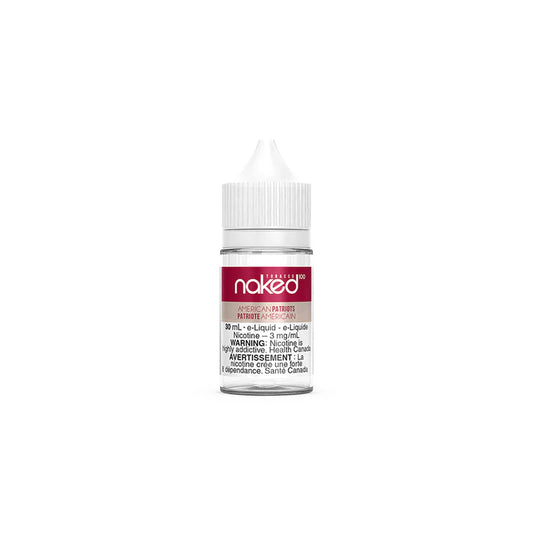 Naked 100 American Patriots E-Liquid – 30mL bottle with 3mg nicotine for refillable vape devices