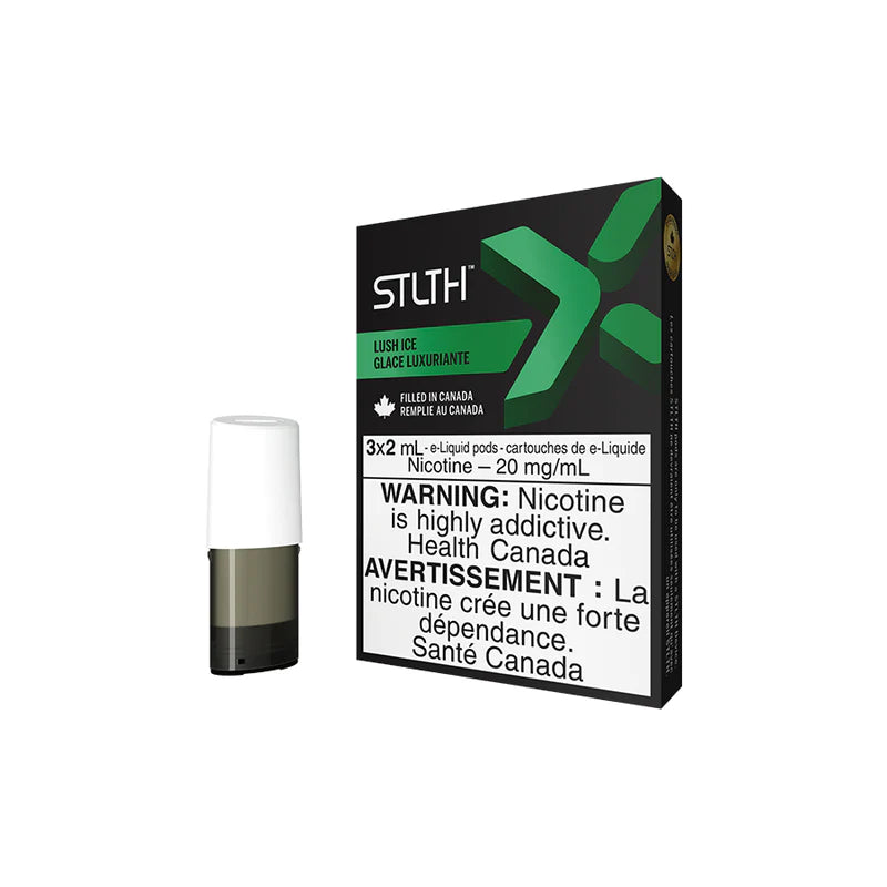 STLTH X Pod Pack – Lush Ice, sweet watermelon with cool menthol, 20mg nicotine salt pods for STLTH devices