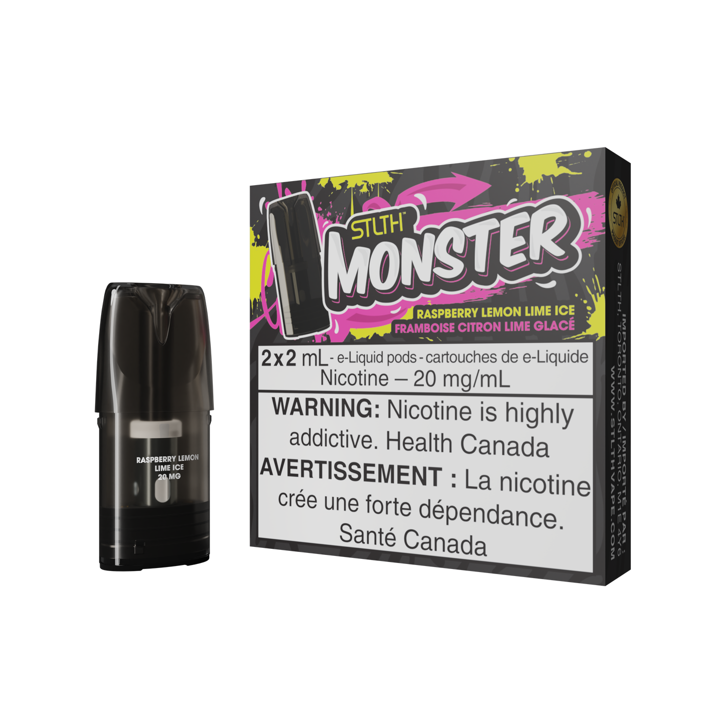 Raspberry Lemon Lime Ice by STLTH Monster