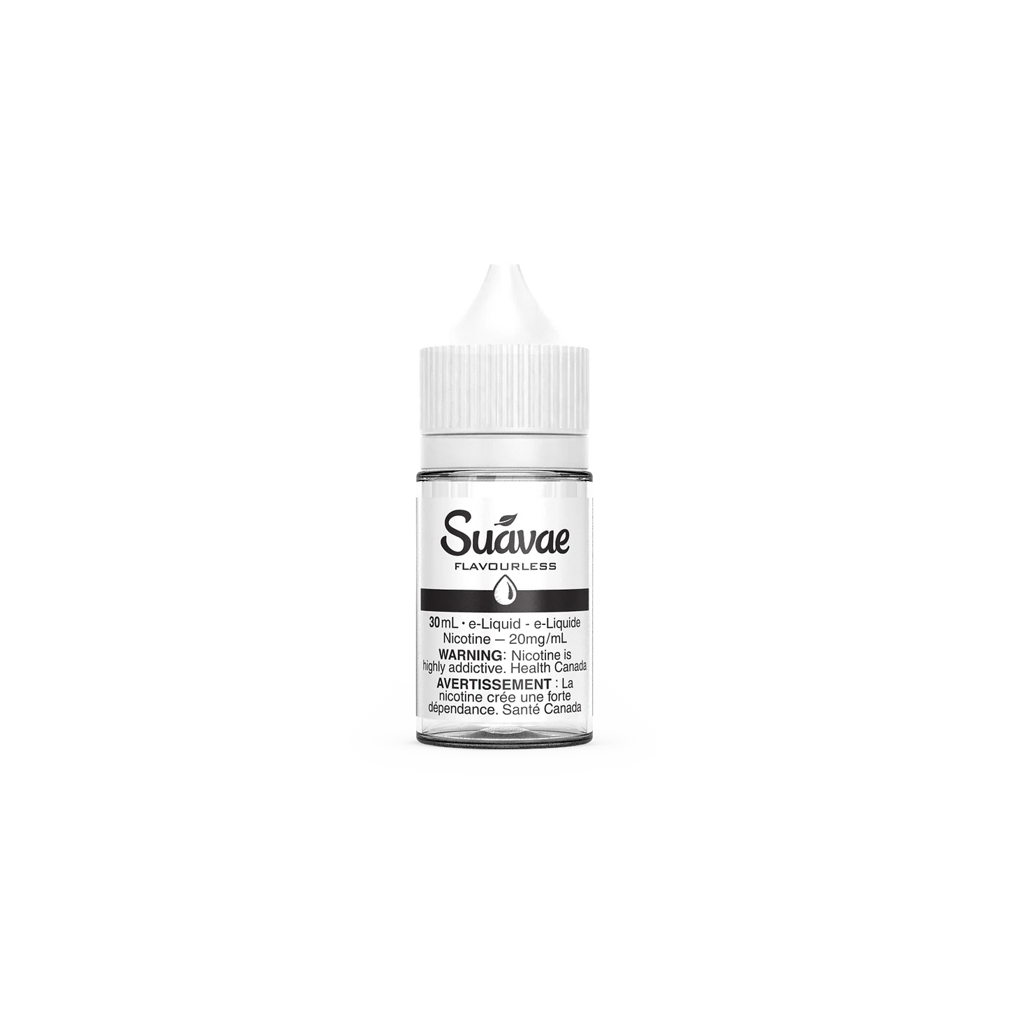 Suavae Flavourless Nic Salts – 30mL E-Liquid with 20mg nicotine for pod vapes and refillable devices