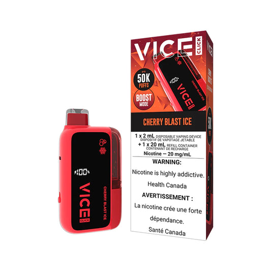 VICE CLICK DISPOSABLE 50K - CHERRY BLAST ICE