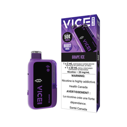 VICE CLICK DISPOSABLE 50K - GRAPE ICE