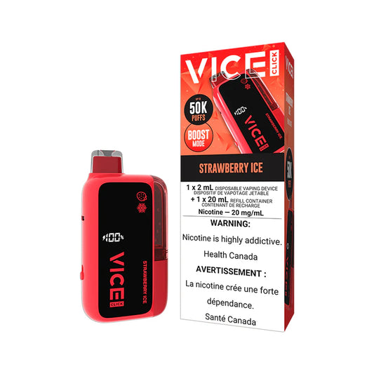 VICE CLICK DISPOSABLE 50K - STRAWBERRY ICE